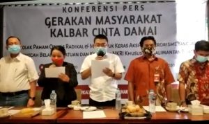 Gerakan Masyarakat  Kalbar Lakukan Konferensi Pers, Mengutuk Terorisme