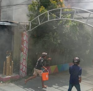 1 Unit Ruko di Jalan Imbon Pontianak Terbakar