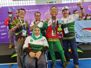 Santoso Berhasil Menambah Medali Emas untuk Kalbar di Olimpiade Paralympic Papua