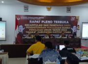 KPU Kayong Utara Selenggarakan Rapat Pleno Terbuka Kabupaten