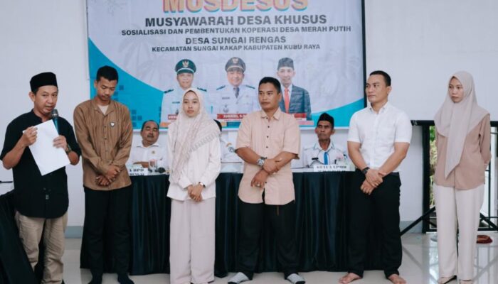 Syafarahman Terpilh Sebagai Ketua Koperasi Merah Putih Desa Sungai Rengas Periode 2025 – 2028