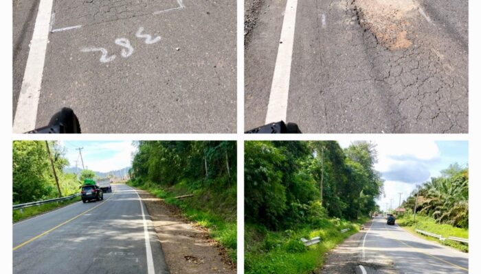 Belum Setahun, Jalan Nasional Hasil Proyek 2024 di Sanggau Rusak Parah – Publik Pertanyakan Kualitas!
