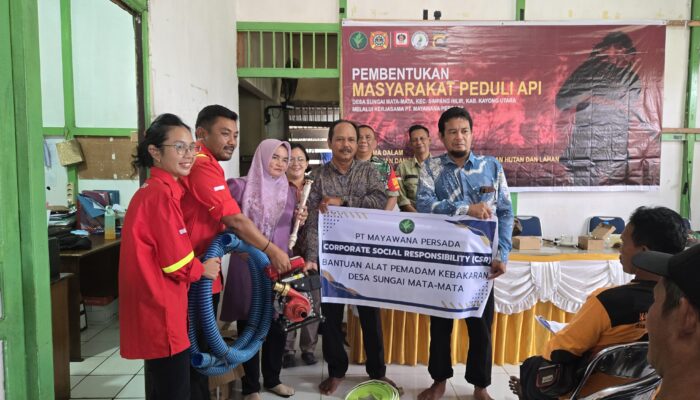 Cegah Karhutla, PT Mayawana Persada Latih Relawan MPA di Kayong Utara
