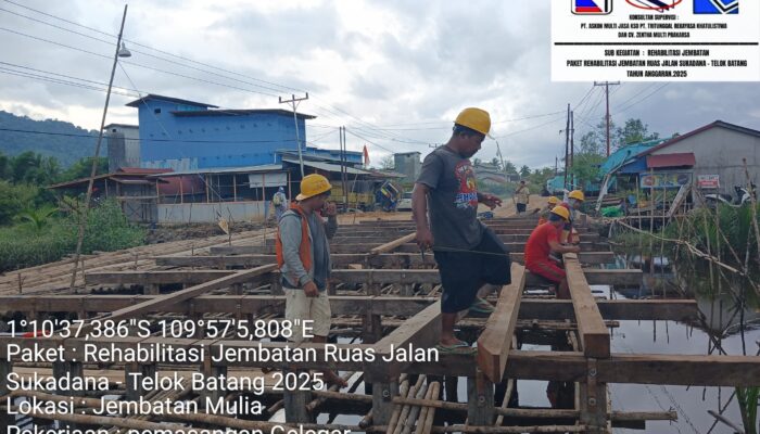 Kontraktor Jembatan Ruas Provinsi di KKU Komitmen Selesaikan Pekerjaan